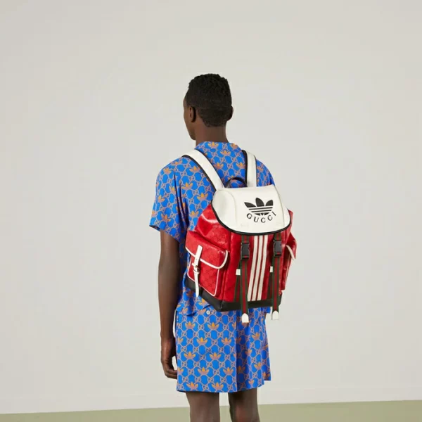 GUCCI Adidas X Backpack - Red Crystal Canvas
