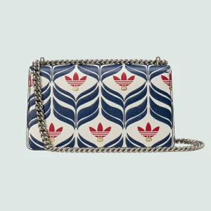 GUCCI Adidas X Dionysus Small Shoulder Bag - Off White And Red Leather