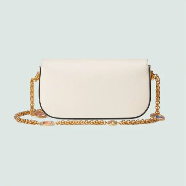GUCCI Adidas X Small Horsebit Shoulder Bag - Off White Leather