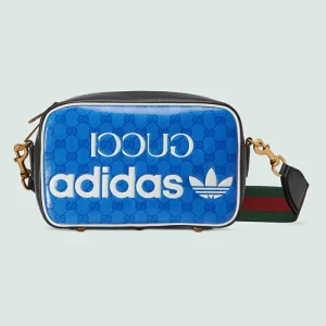 GUCCI Adidas X Small Shoulder Bag - Blue Crystal Canvas