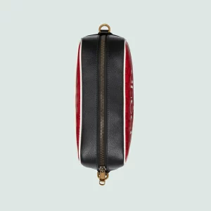 GUCCI Adidas X Small Shoulder Bag - Red And Off White Crystal Canvas