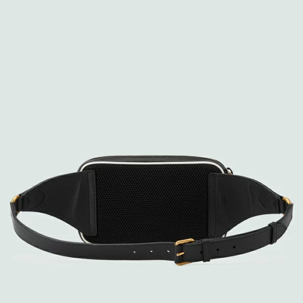 GUCCI Adidas X Trefoil Belt Bag - Black Leather