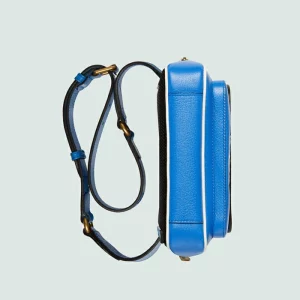 GUCCI Adidas X Trefoil Belt Bag - Bright Blue Leather