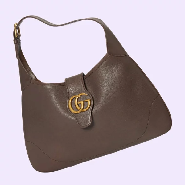 GUCCI Aphrodite Medium Shoulder Bag - Brown Leather