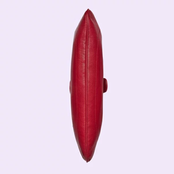 GUCCI Aphrodite Medium Shoulder Bag - Hibiscus Red Leather