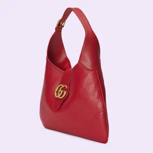 GUCCI Aphrodite Medium Shoulder Bag - Hibiscus Red Leather