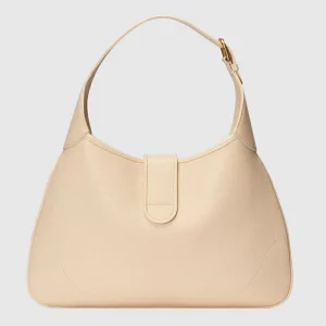 GUCCI Aphrodite Medium Shoulder Bag - Ivory Leather