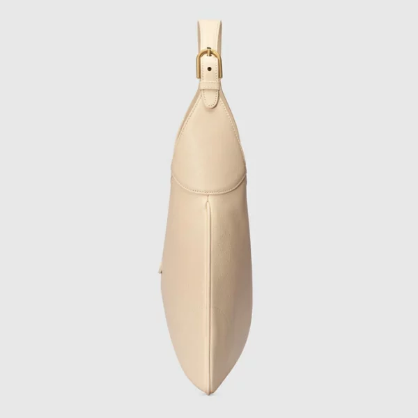 GUCCI Aphrodite Medium Shoulder Bag - Ivory Leather