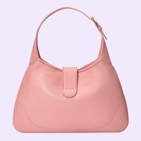 GUCCI Aphrodite Medium Shoulder Bag - Light Pink Leather