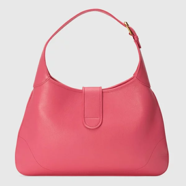 GUCCI Aphrodite Medium Shoulder Bag - Pink Leather
