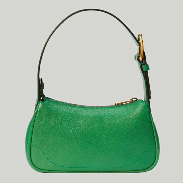 GUCCI Aphrodite Mini Shoulder Bag - Green Leather