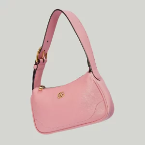 GUCCI Aphrodite Mini Shoulder Bag - Light Pink Leather