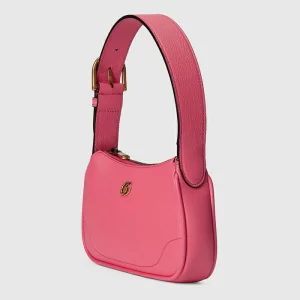 GUCCI Aphrodite Mini Shoulder Bag - Pink Leather
