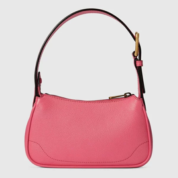 GUCCI Aphrodite Mini Shoulder Bag - Pink Leather