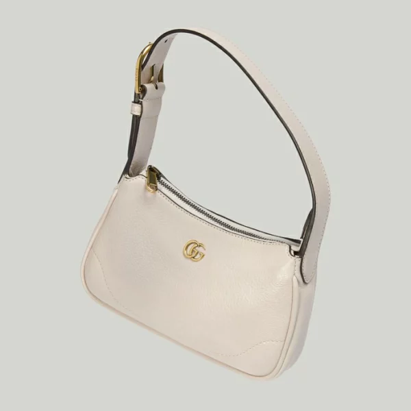 GUCCI Aphrodite Mini Shoulder Bag - White Leather