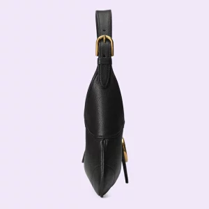 GUCCI Aphrodite Small Shoulder Bag - Black Leather