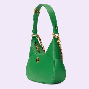 GUCCI Aphrodite Small Shoulder Bag - Green Leather