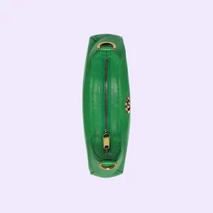 GUCCI Aphrodite Small Shoulder Bag - Green Leather