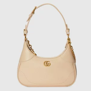 GUCCI Aphrodite Small Shoulder Bag - Ivory Leather