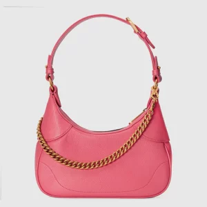 GUCCI Aphrodite Small Shoulder Bag - Pink Leather