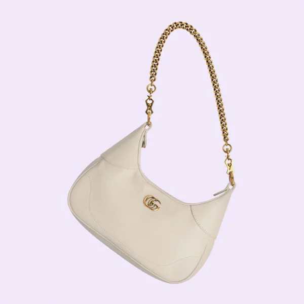 GUCCI Aphrodite Small Shoulder Bag - White Leather