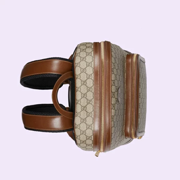 GUCCI Backpack With Interlocking G - Beige And Ebony Supreme