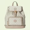 GUCCI Backpack With Interlocking G - Beige And White Gg Supreme