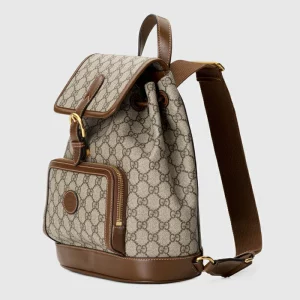 GUCCI Backpack With Interlocking G - Gg Supreme