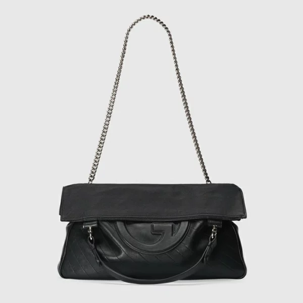 GUCCI Blondie Medium Tote Bag - Black Leather