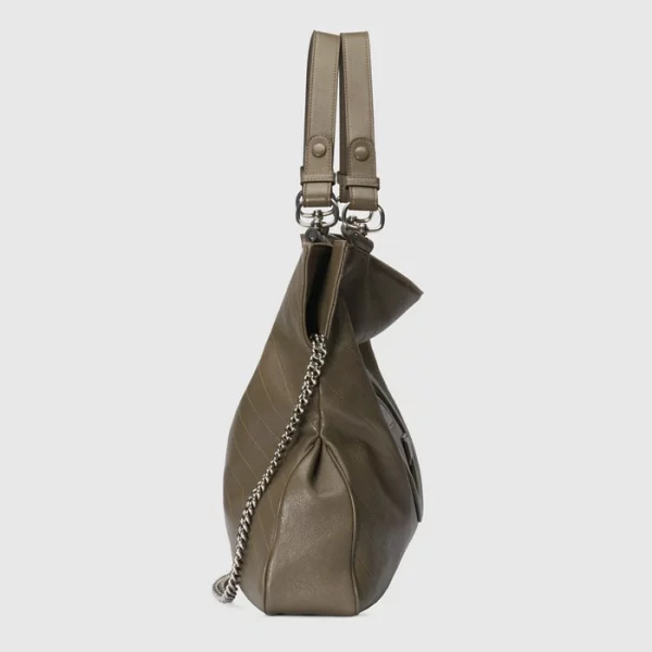GUCCI Blondie Medium Tote Bag - Brown Leather