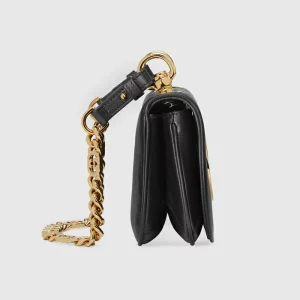 GUCCI Blondie Mini Shoulder Bag - Black Leather