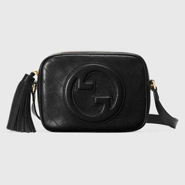 GUCCI Blondie Small Shoulder Bag - Black Leather