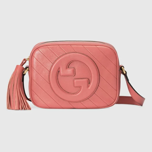 GUCCI Blondie Small Shoulder Bag - Pink Leather