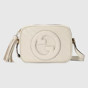 GUCCI Blondie Small Shoulder Bag - White Leather