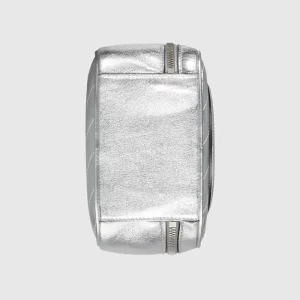 GUCCI Blondie Top Handle Bag - Metallic Silver Leather