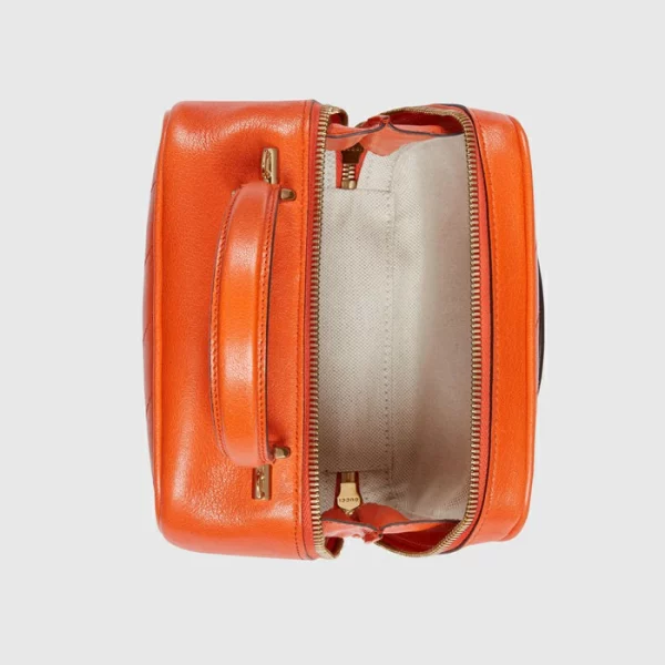 GUCCI Blondie Top Handle Bag - Orange Leather