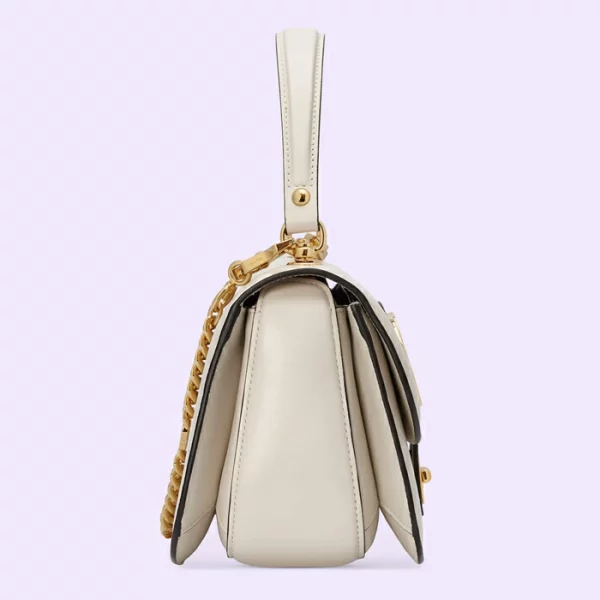 GUCCI Blondie Top-Handle Bag - White Leather