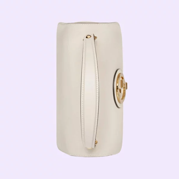 GUCCI Blondie Top-Handle Bag - White Leather