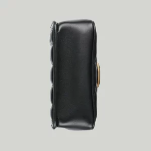 GUCCI Deco Mini Shoulder Bag - Black Leather