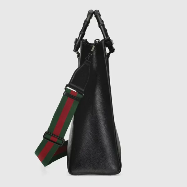 GUCCI Diana Large Tote - Black Leather