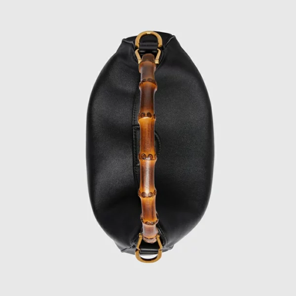 GUCCI Diana Medium Shoulder Bag - Black Leather