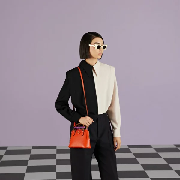 GUCCI Diana Mini Tote Bag - Orange Leather
