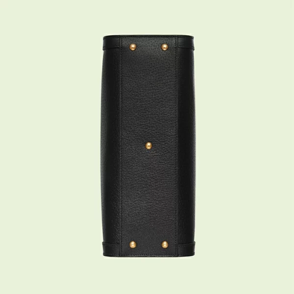 GUCCI Diana Small Tote Bag - Black Leather