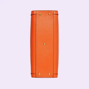 GUCCI Diana Small Tote Bag - Orange Leather