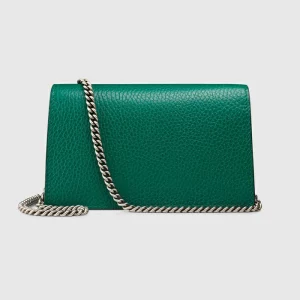 GUCCI Dionysus Leather Super Mini Bag - Emerald Green Leather