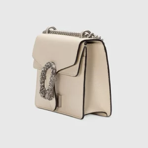 GUCCI Dionysus Mini Leather Bag - White Leather