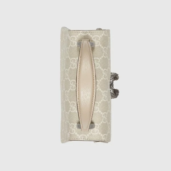 GUCCI Dionysus Mini Top Handle Bag - Beige And White Supreme