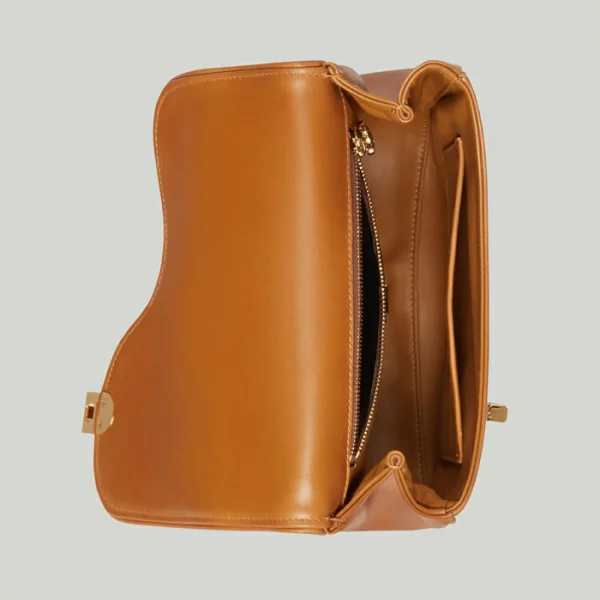 GUCCI Equestrian Inspired Shoulder Bag - Cuir And Brown Leather