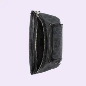 GUCCI GG Large Belt Bag - Black Supreme