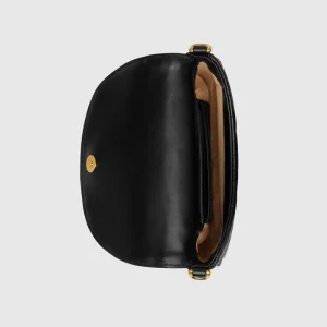 GUCCI GG Marmont Belt Bag - Black And White Leather